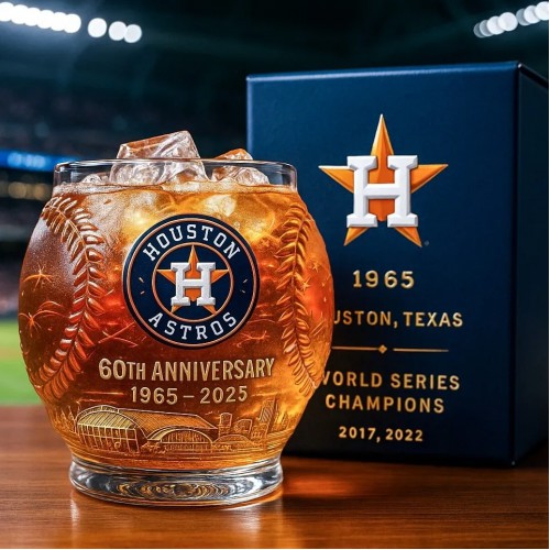 Houston Astros 60th Anniversary Collector Glass