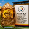 Pittsburgh Steelers Terrible Towel 50th Anniversary Whiskey Glass