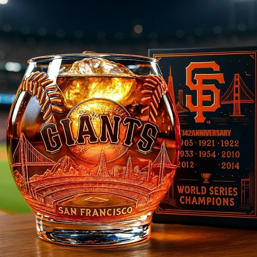 San Francisco Giants Whiskey Glass