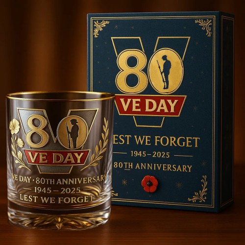 VE DAY · 80th Anniversary Rocks Glass