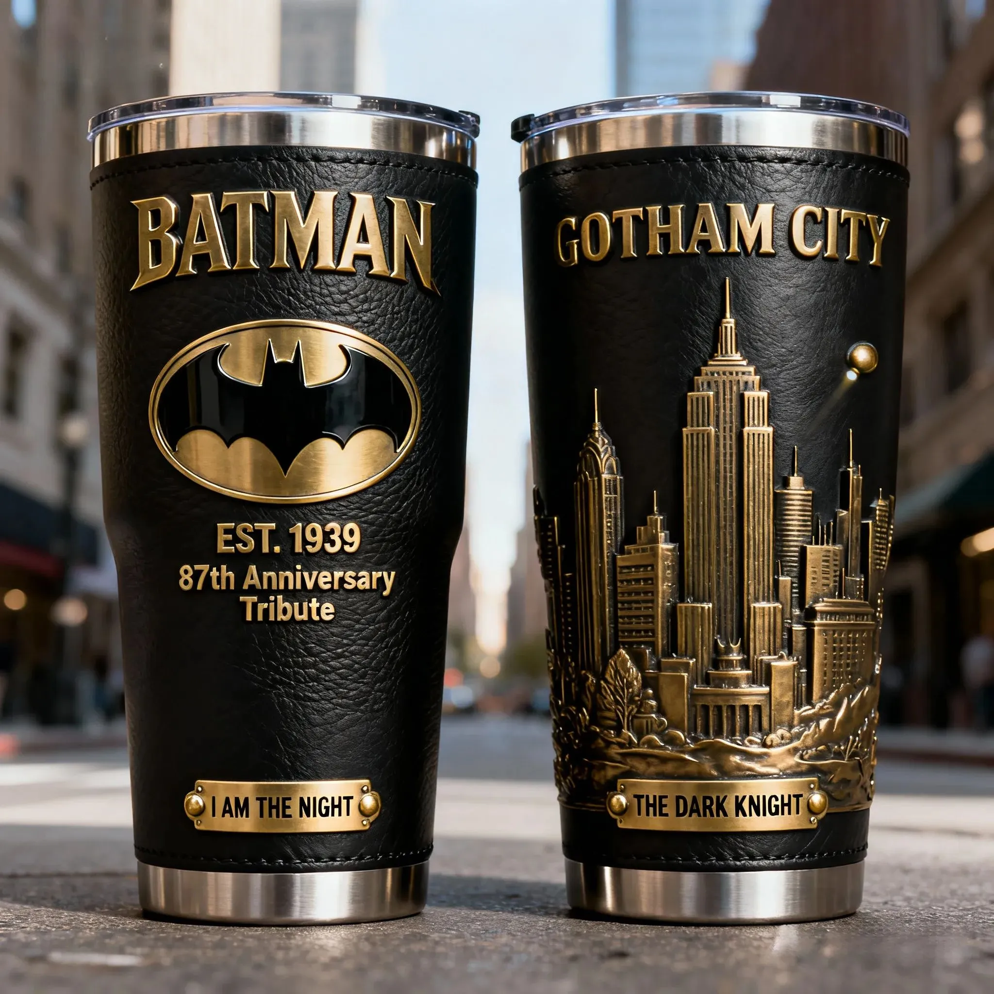 Superhero-Themed Anniversary Tumbler Collection