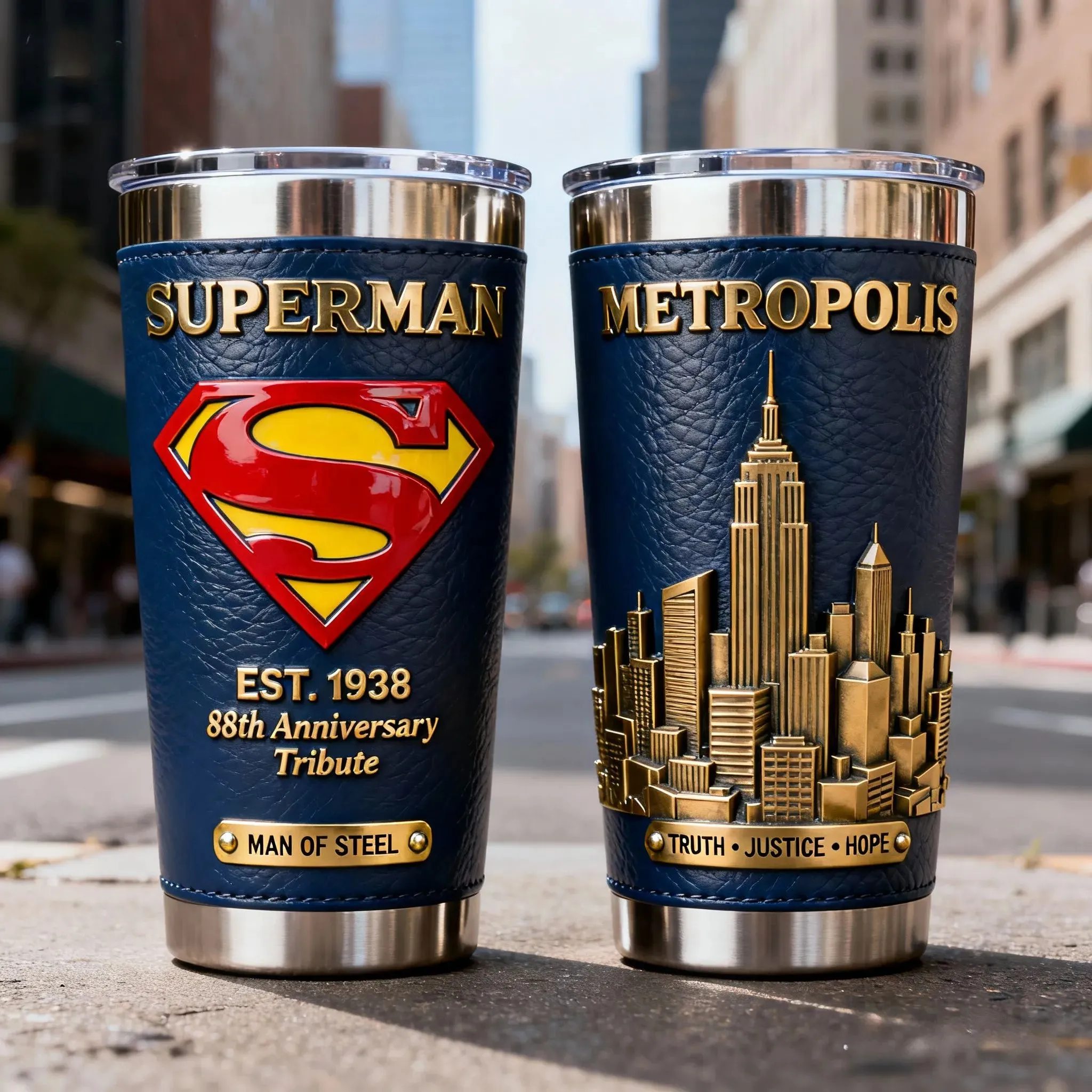 Superhero-Themed Anniversary Tumbler Collection Superhero-Themed Anniversary Tumbler Collection