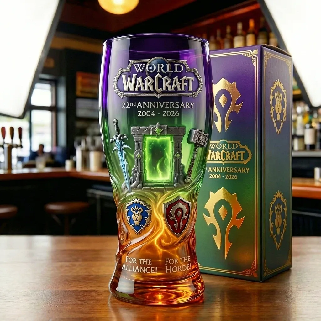 WoW 2004-2026 22. Jubiläums glas