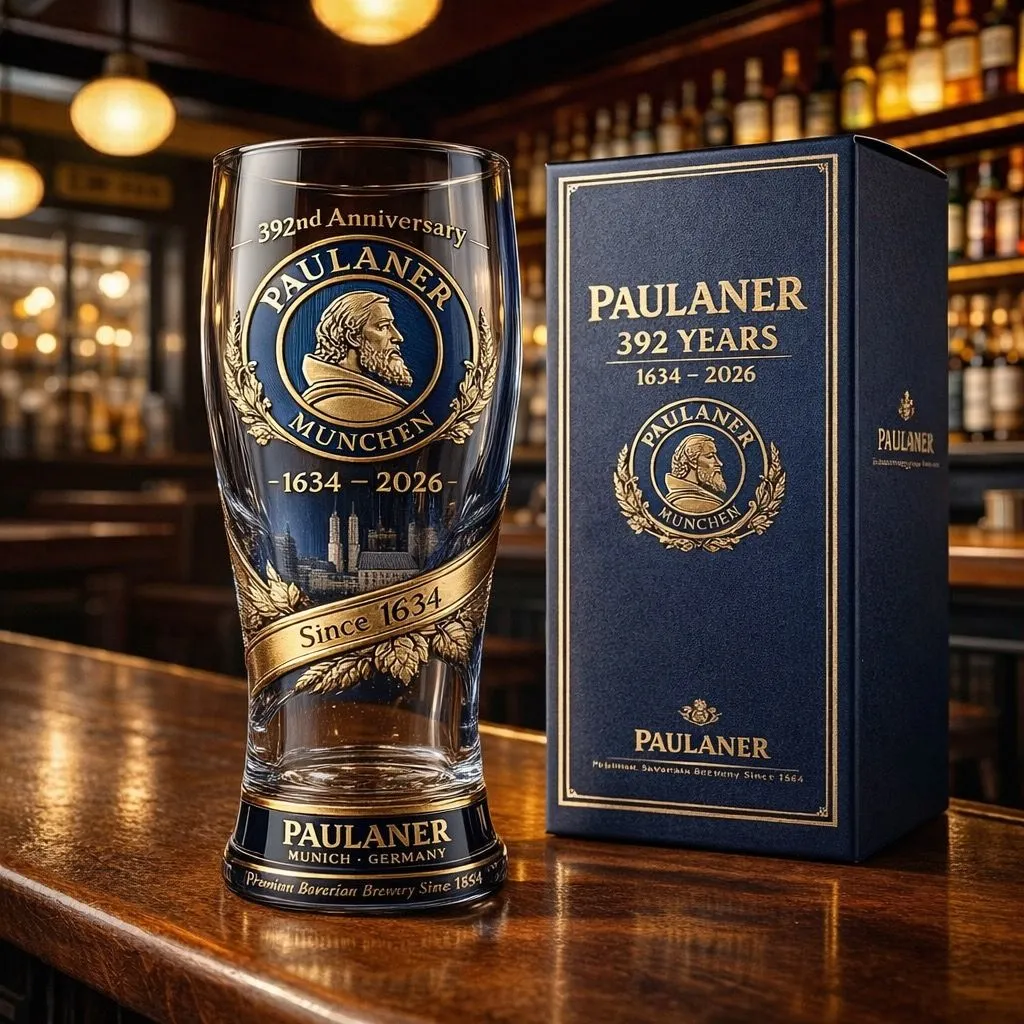 Paula ner 1634-2026 · 392. Jahrestag 3D-Relief Pint Glas Paula ner 1634-2026 · 392. Jahrestag 3D-Relief Pint Glas