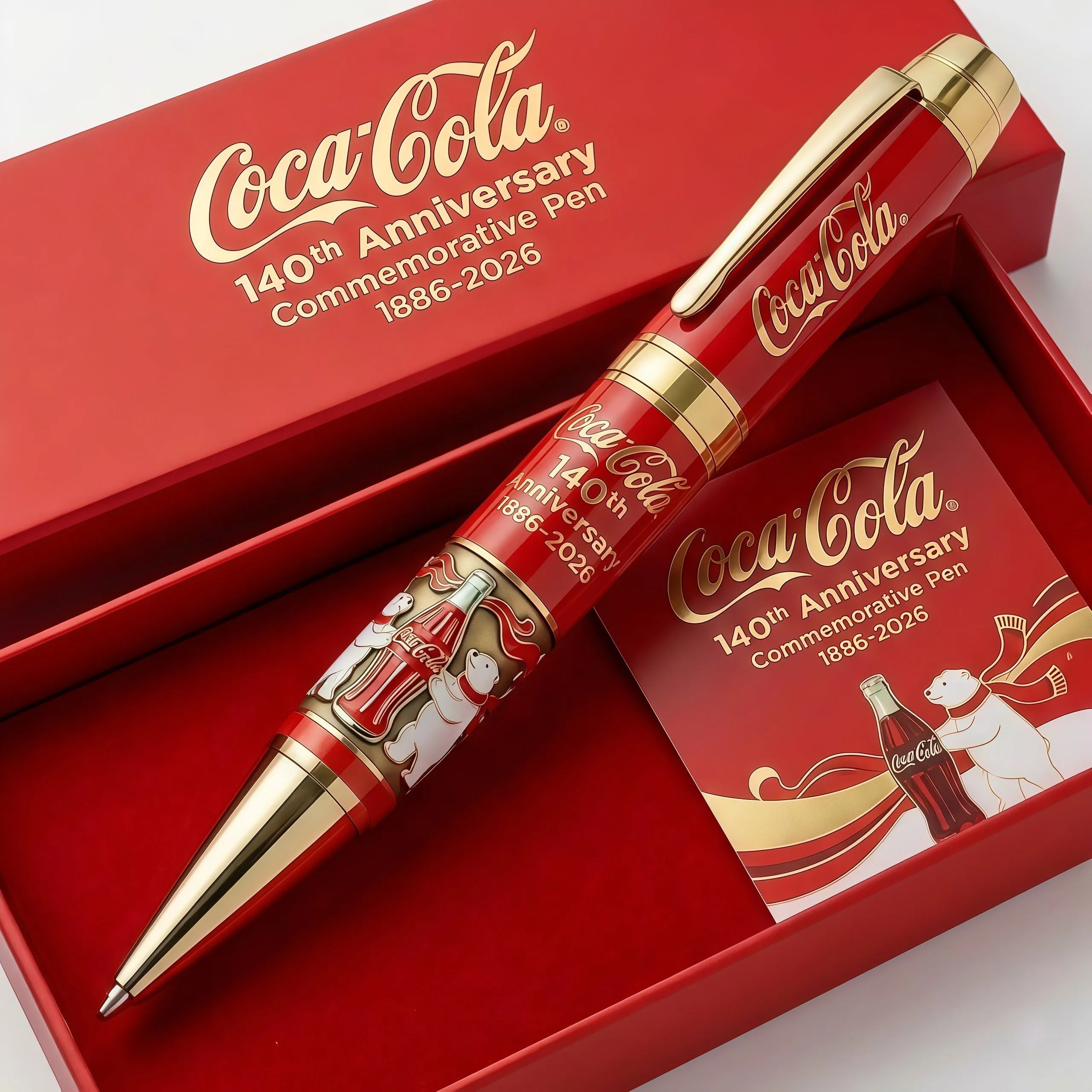 Coca-Cola 140. Jubiläums-Gedenk stift Coca-Cola 140. Jubiläums-Gedenk stift
