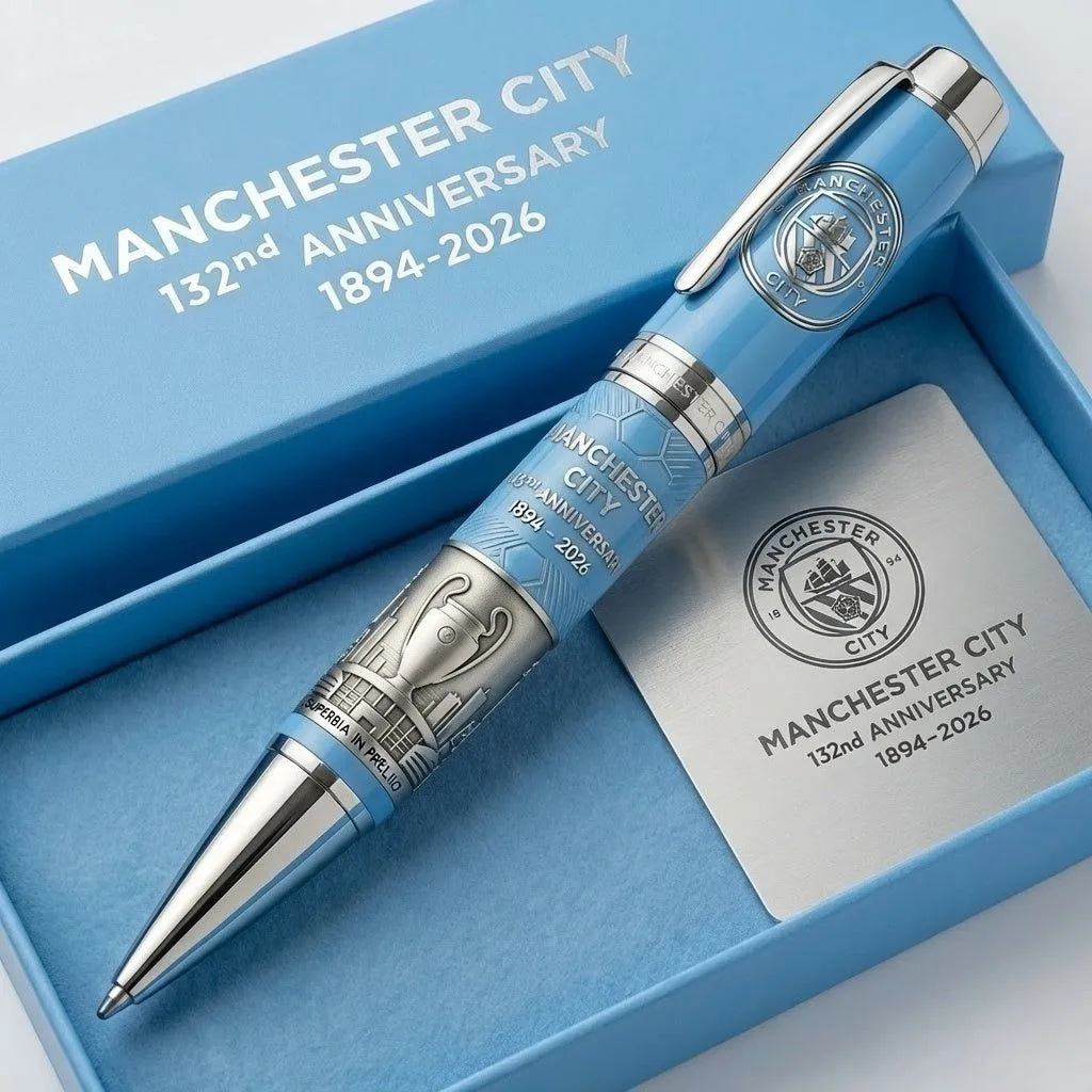 Gedenk stift zum 132. Jahrestag von Manchester City (1894-2026)