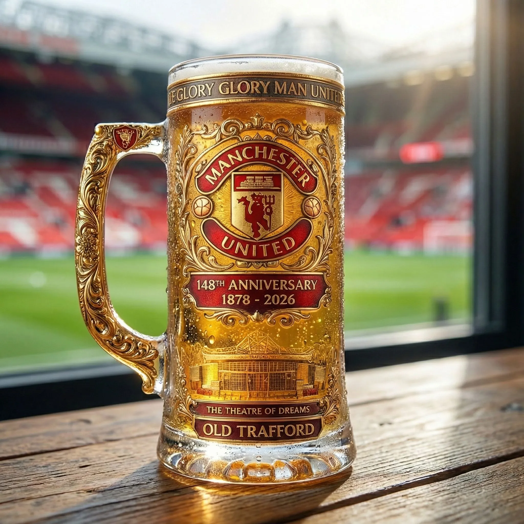 Manchester United 148. Jubiläum Erbe Bier Stein (1878-2026) Manchester United 148. Jubiläum Erbe Bier Stein (1878-2026)