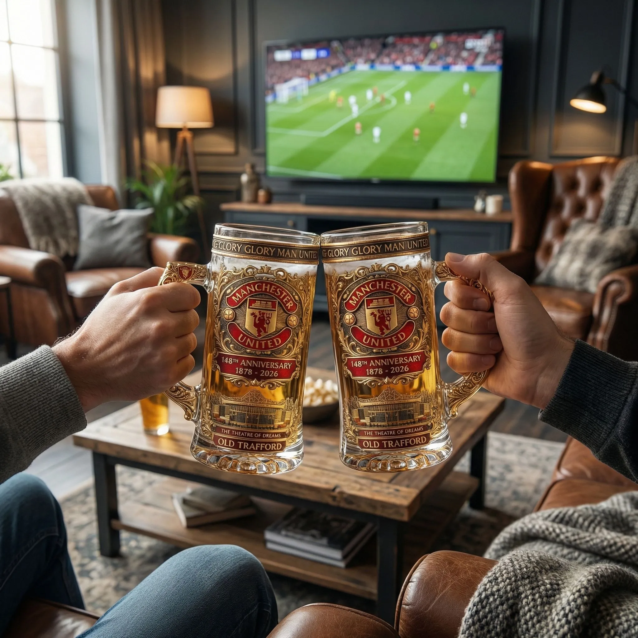 Manchester United 148. Jubiläum Erbe Bier Stein (1878-2026) Manchester United 148. Jubiläum Erbe Bier Stein (1878-2026)