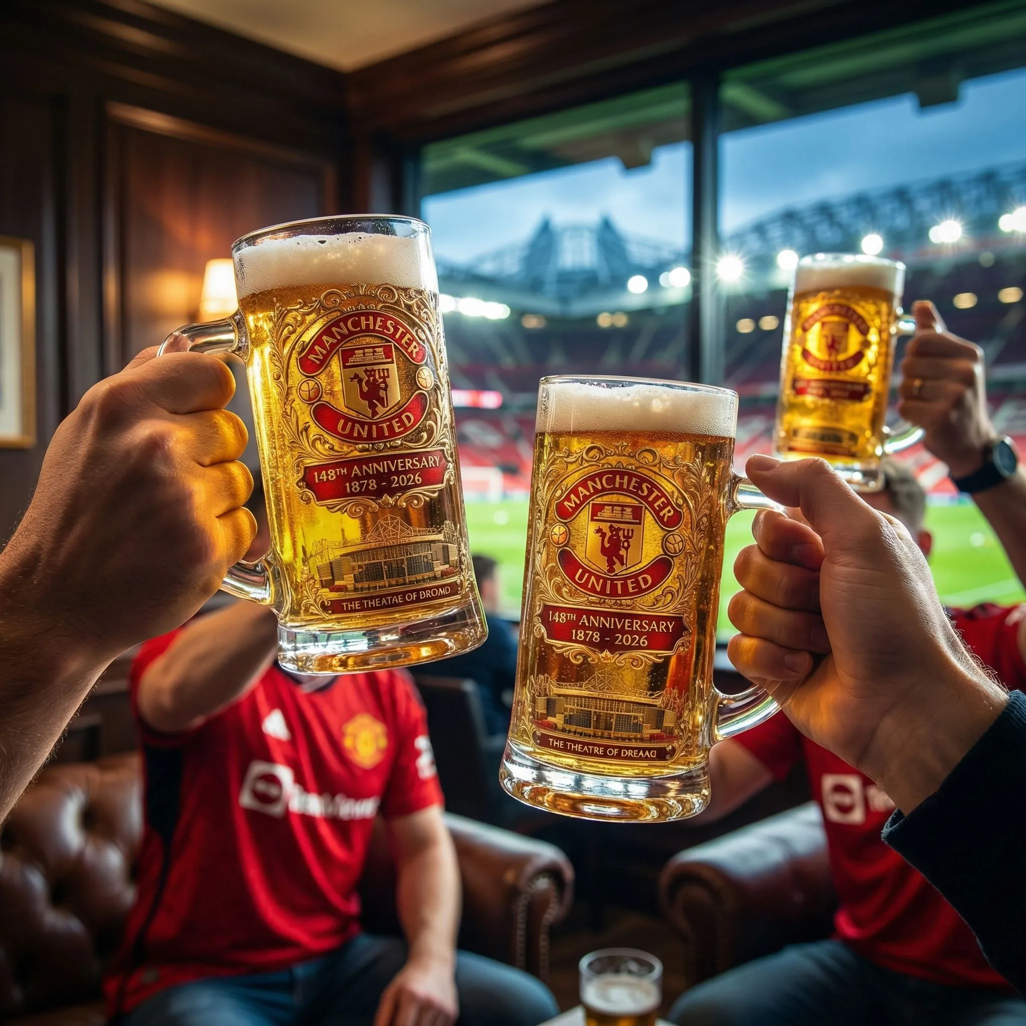 Manchester United 148. Jubiläum Erbe Bier Stein (1878-2026) Manchester United 148. Jubiläum Erbe Bier Stein (1878-2026)