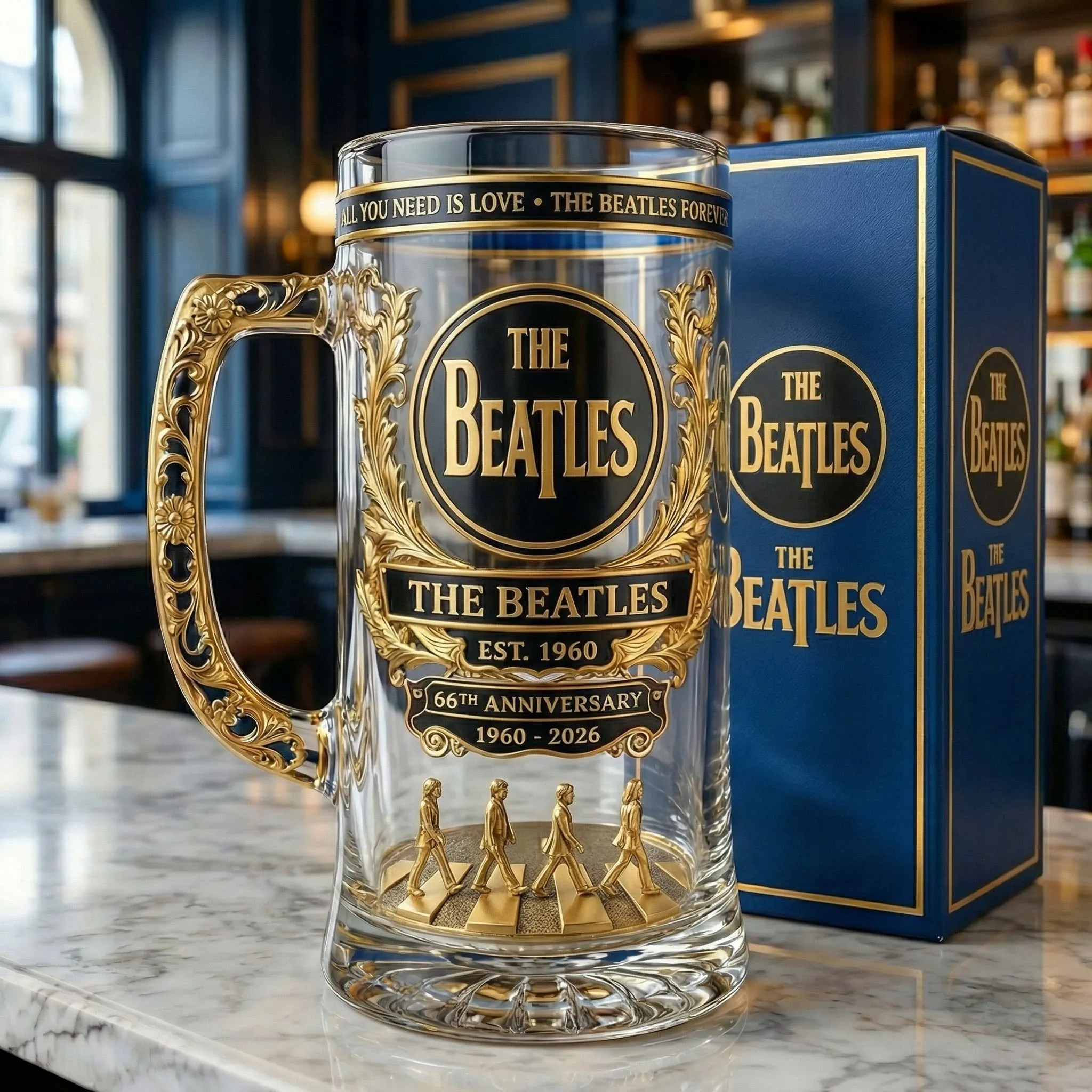 Das Beatles-Bier Stein zum 66-jährigen Jubiläum Das Beatles-Bier Stein zum 66-jährigen Jubiläum