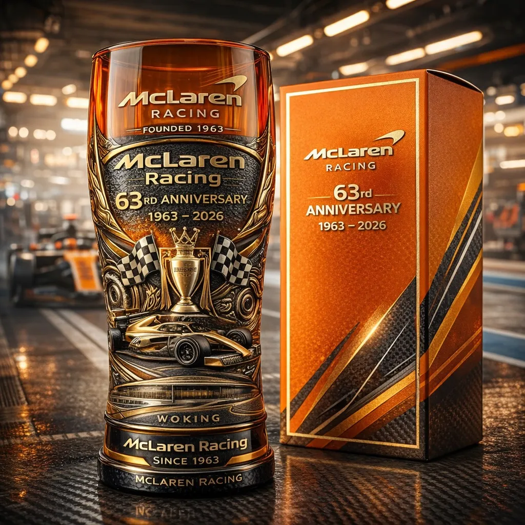 Racing Legacy 1963-2026 63. Jubiläum 3D-Relief Pint Glas