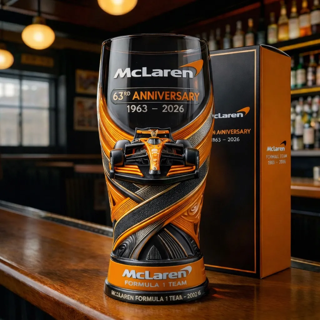 Racing Legacy 1963-2026 63. Jubiläum 3D-Relief Pint Glas Racing Legacy 1963-2026 63. Jubiläum 3D-Relief Pint Glas